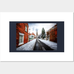 Westgate, Louth Winter Snow Scene Posters and Art